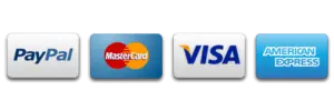 Accepted payment methods: Visa, MasterCard, American Express